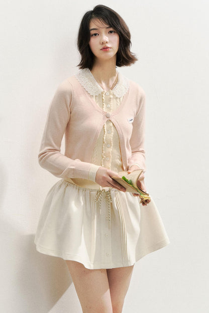 Preppy style A-Line Puffy Skirt