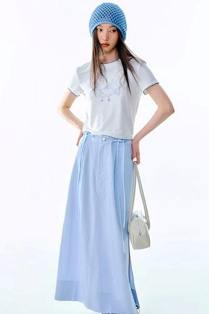 Tencel Parent-Child Short-Sleeved T-Shirt