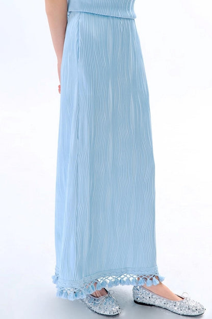 Blues Beach Fringed Vest Set-Up