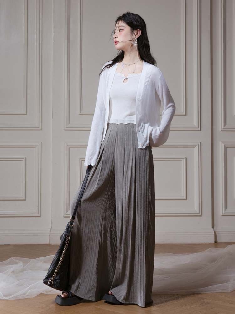 Pleated Loose Wide Pants