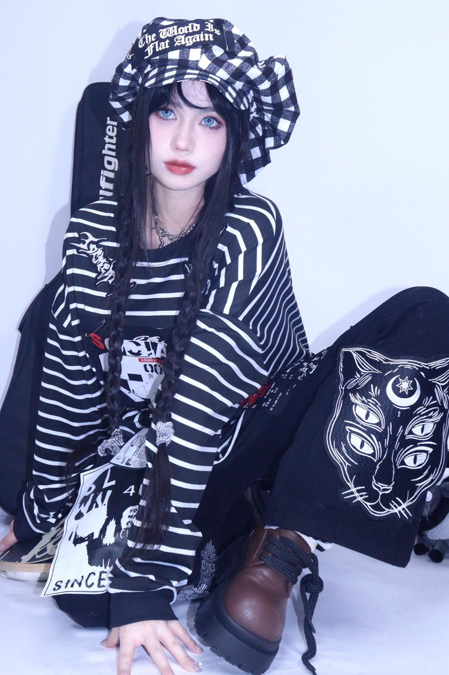 Punk Retro Denim Pants