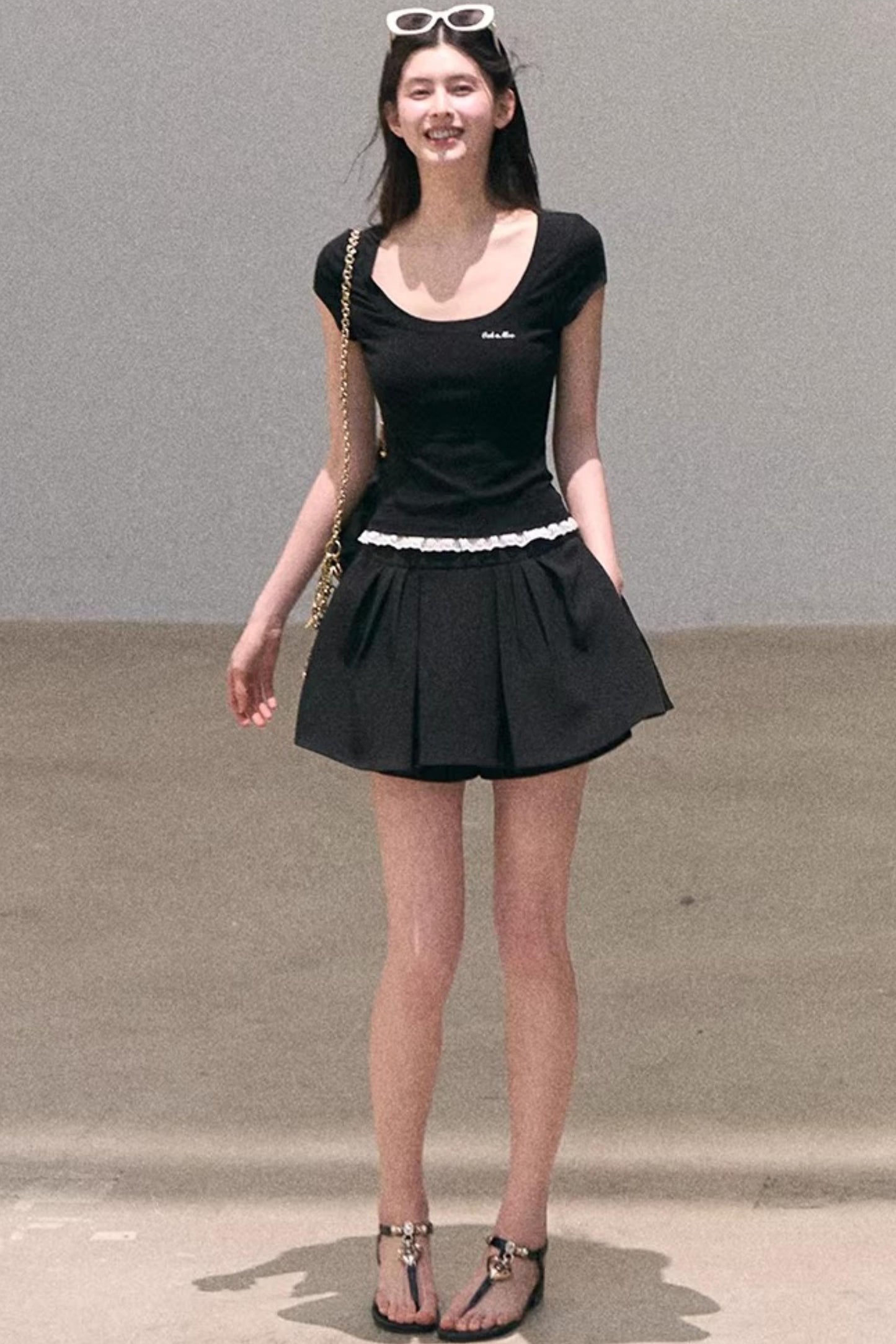 Lace Bohemian Short-Sleeve T-Shirt