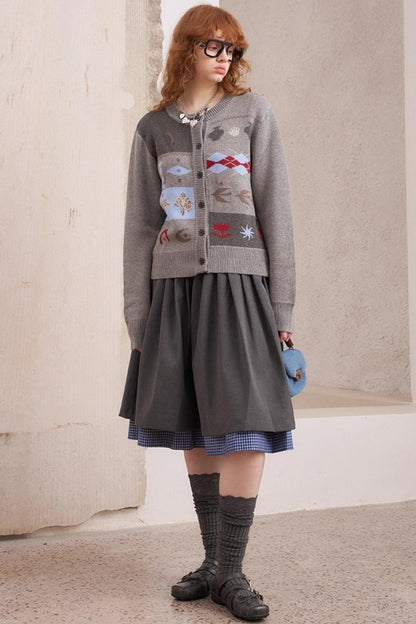 Knitted Fair Isle Cardigan