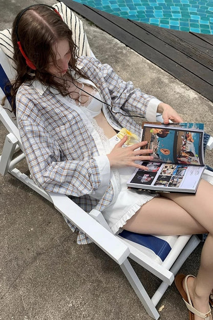 Blue Lace Casual Set-Up