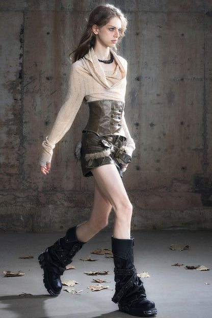 Polished Leather Boot Cover