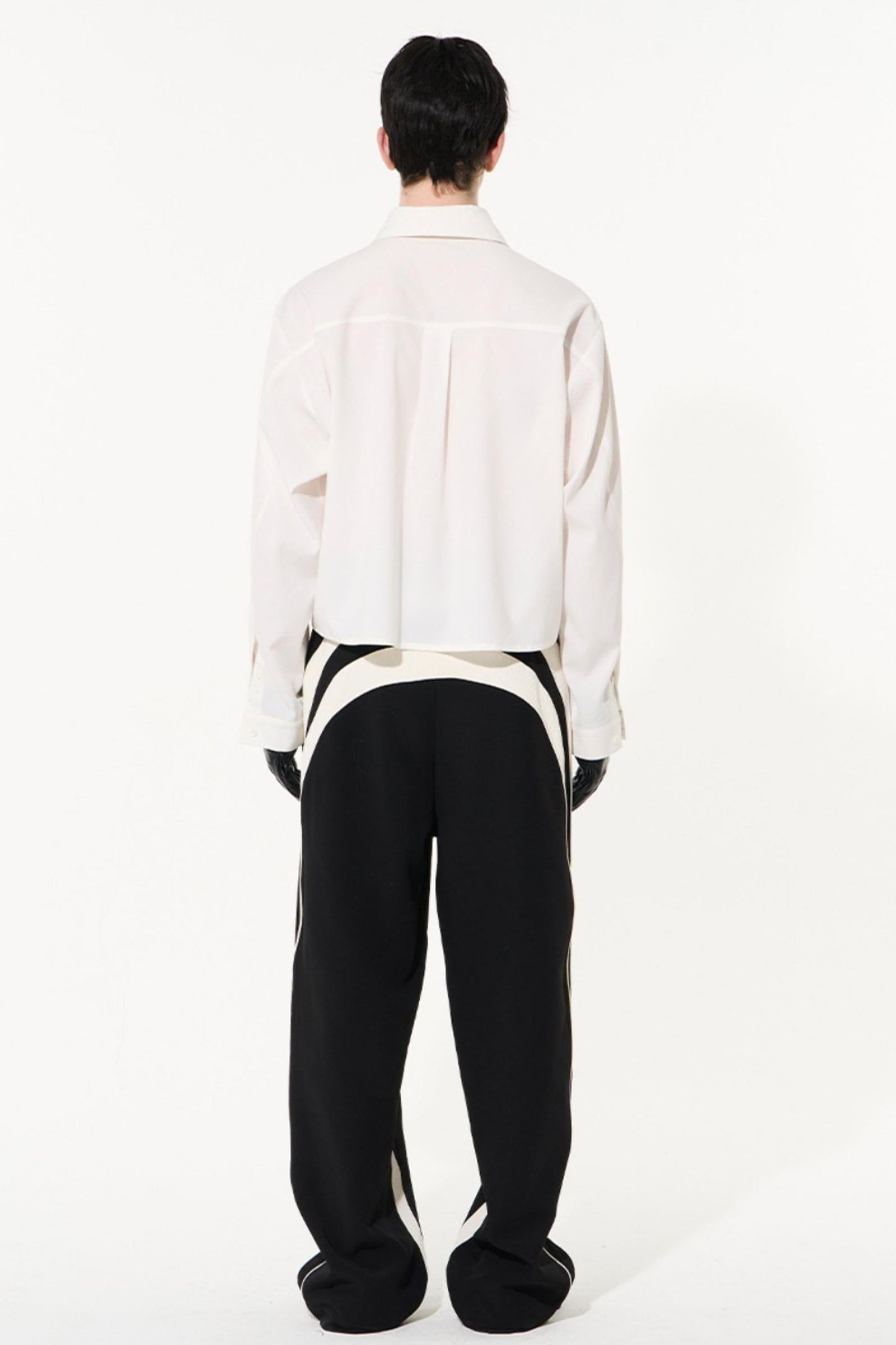 Two-Tone Oversized Long Sleeve Tee