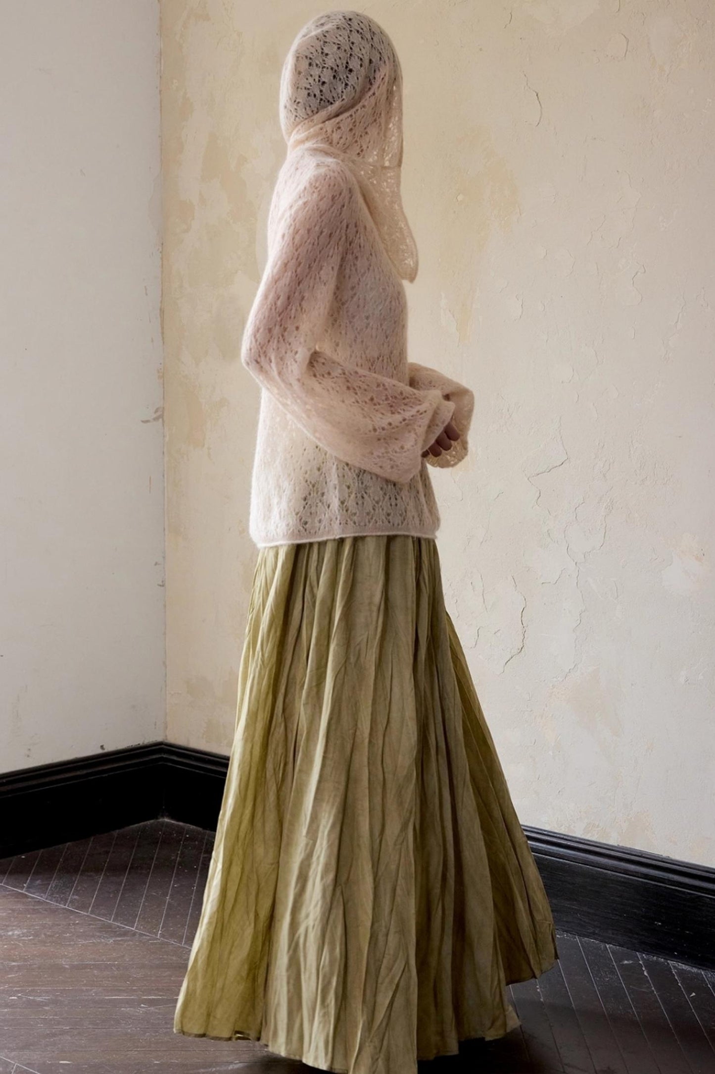 Alpaca Hooded Mohair Sweater