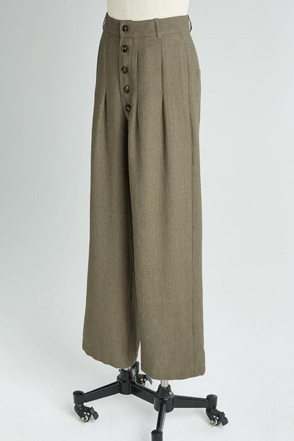 Olive Slouch Pants