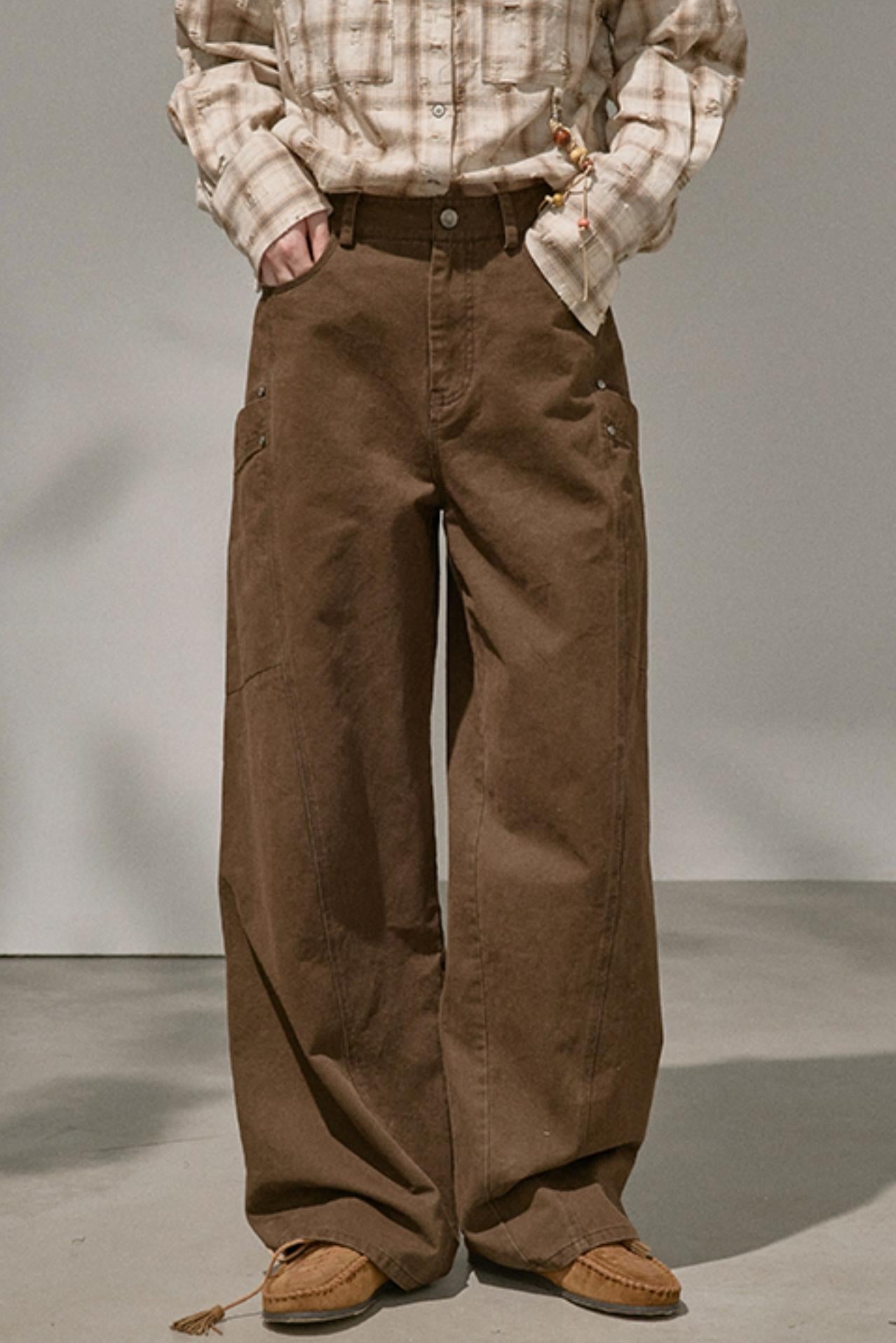 Luxury Riveted Casual Pants