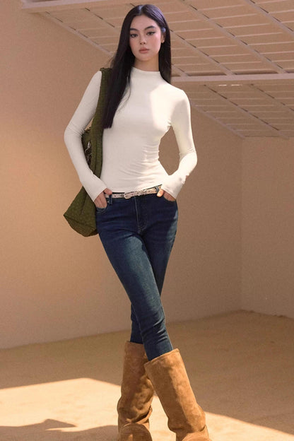 Vintage Fleece-Lined Slim-Fit Jeans