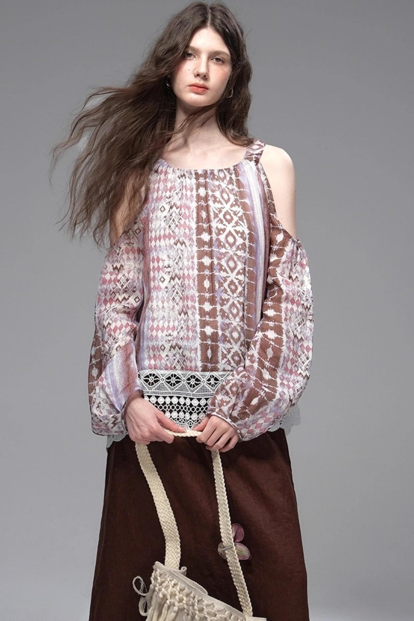 Wandering Petals Lace Shirt