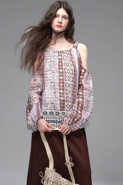 Wandering Petals Lace Shirt