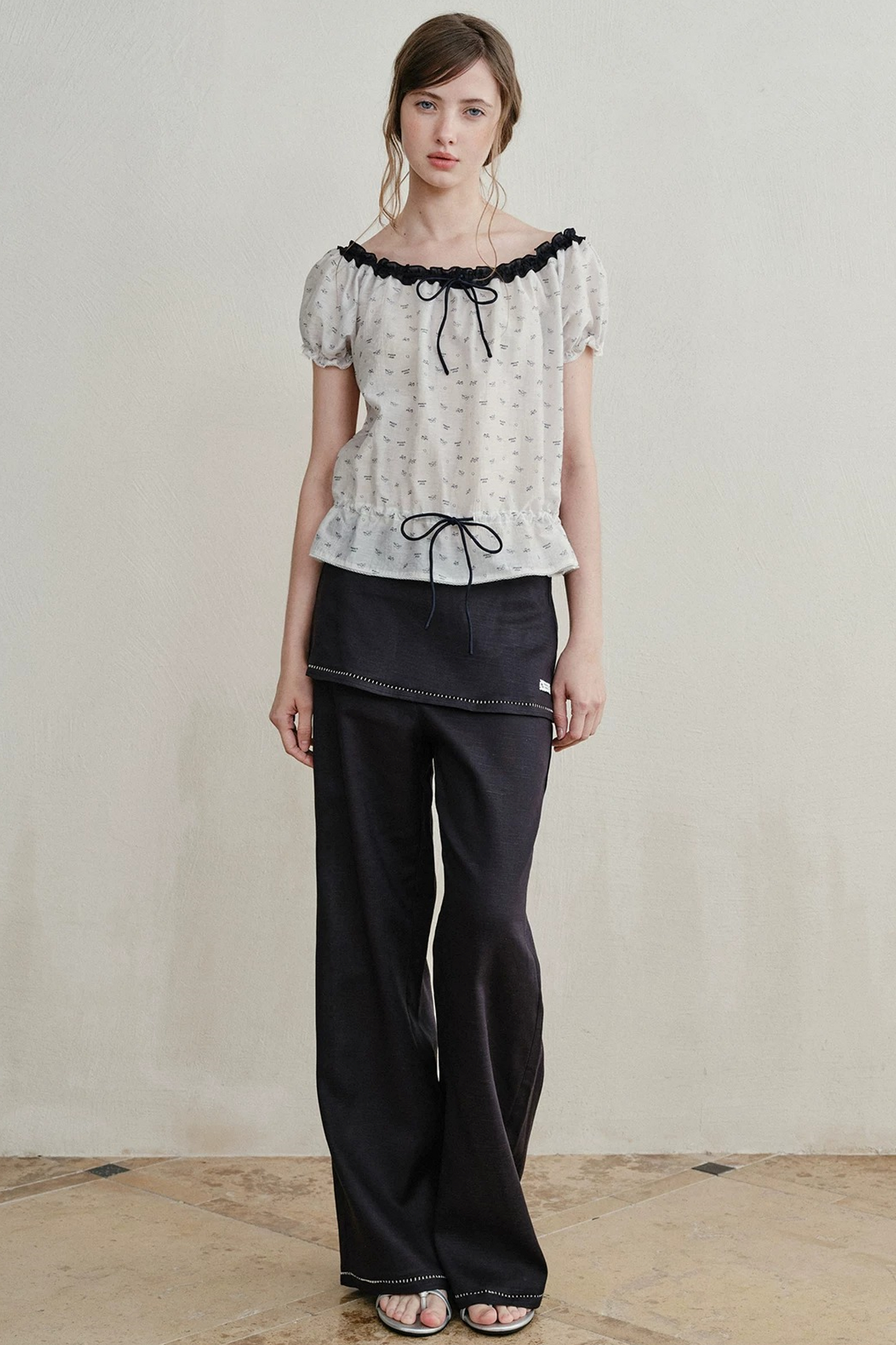 Lyocell Linen Skirt Pants