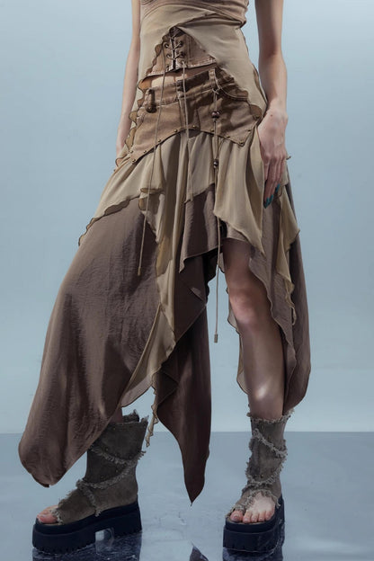 Eclectic Asymmetrical Skirt