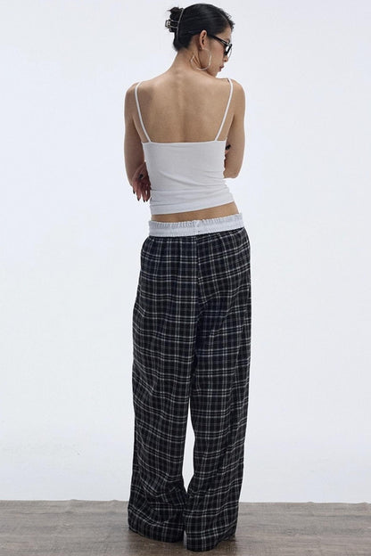 Soft Plaid Slacks