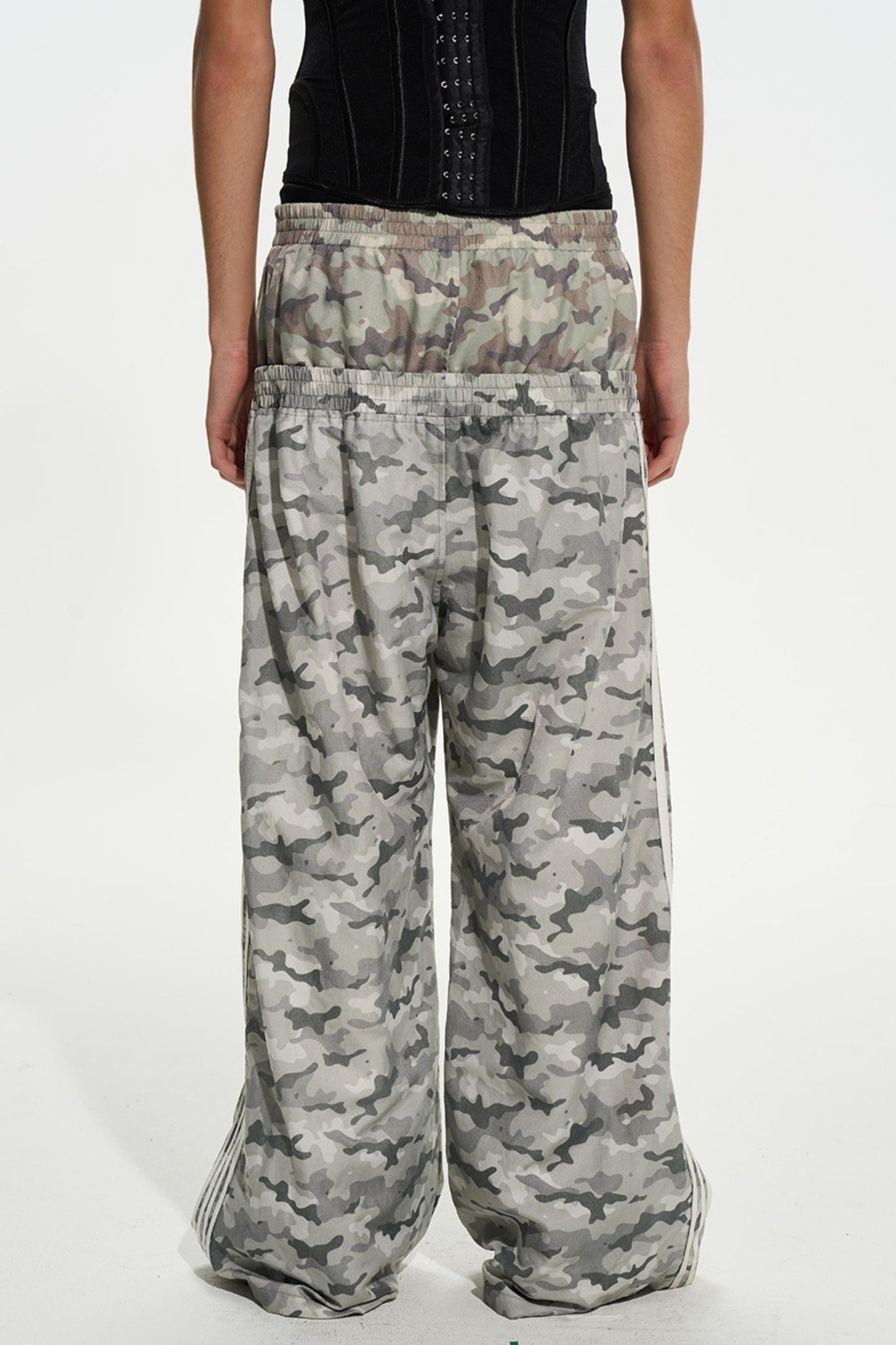 Double-Waist Camouflage Pants