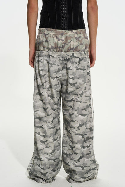 Double-Waist Camouflage Pants