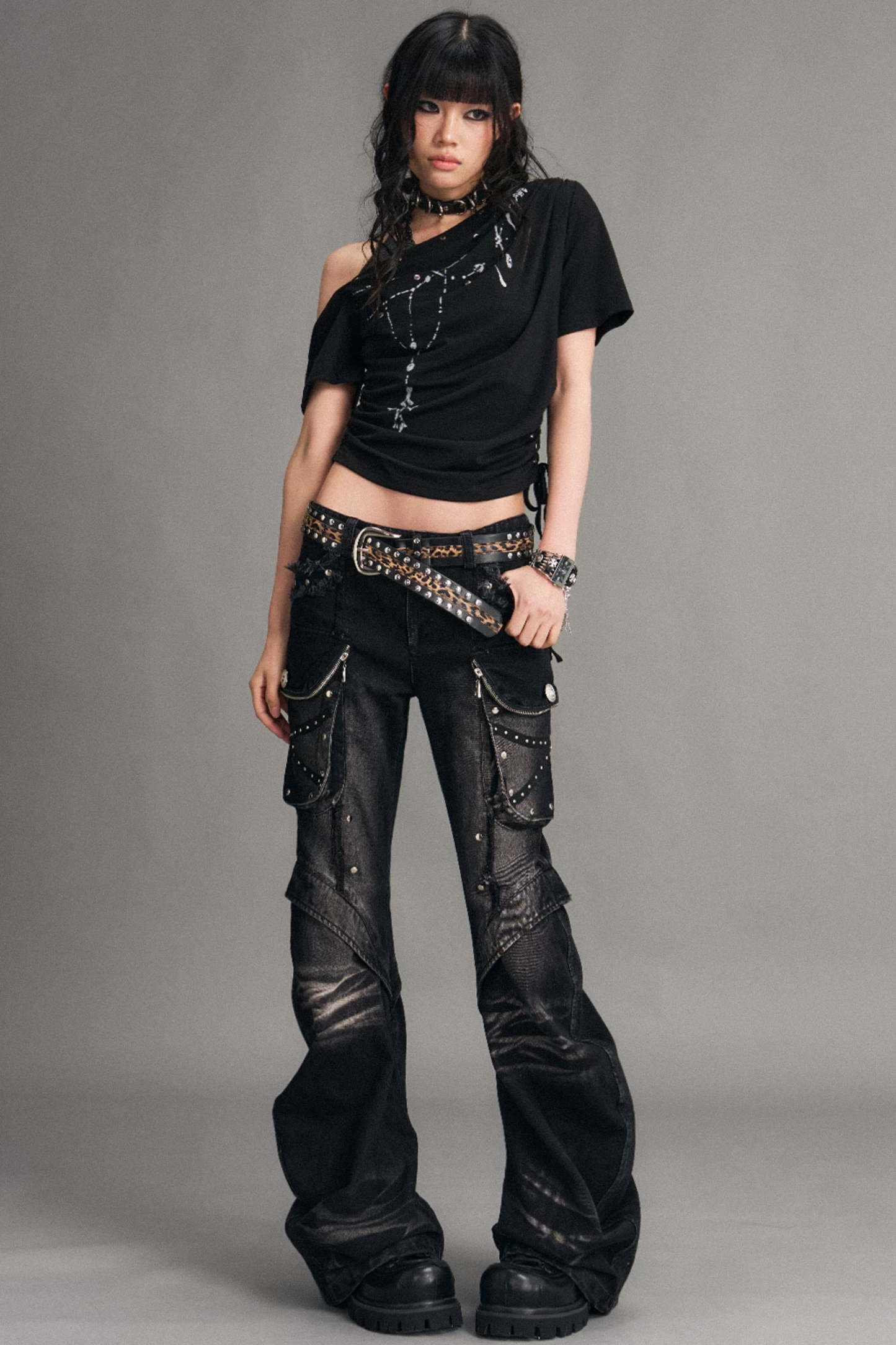 Street Punk Flared Jeans