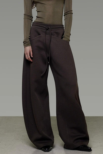 Smooth Drape Wide-Leg Pants