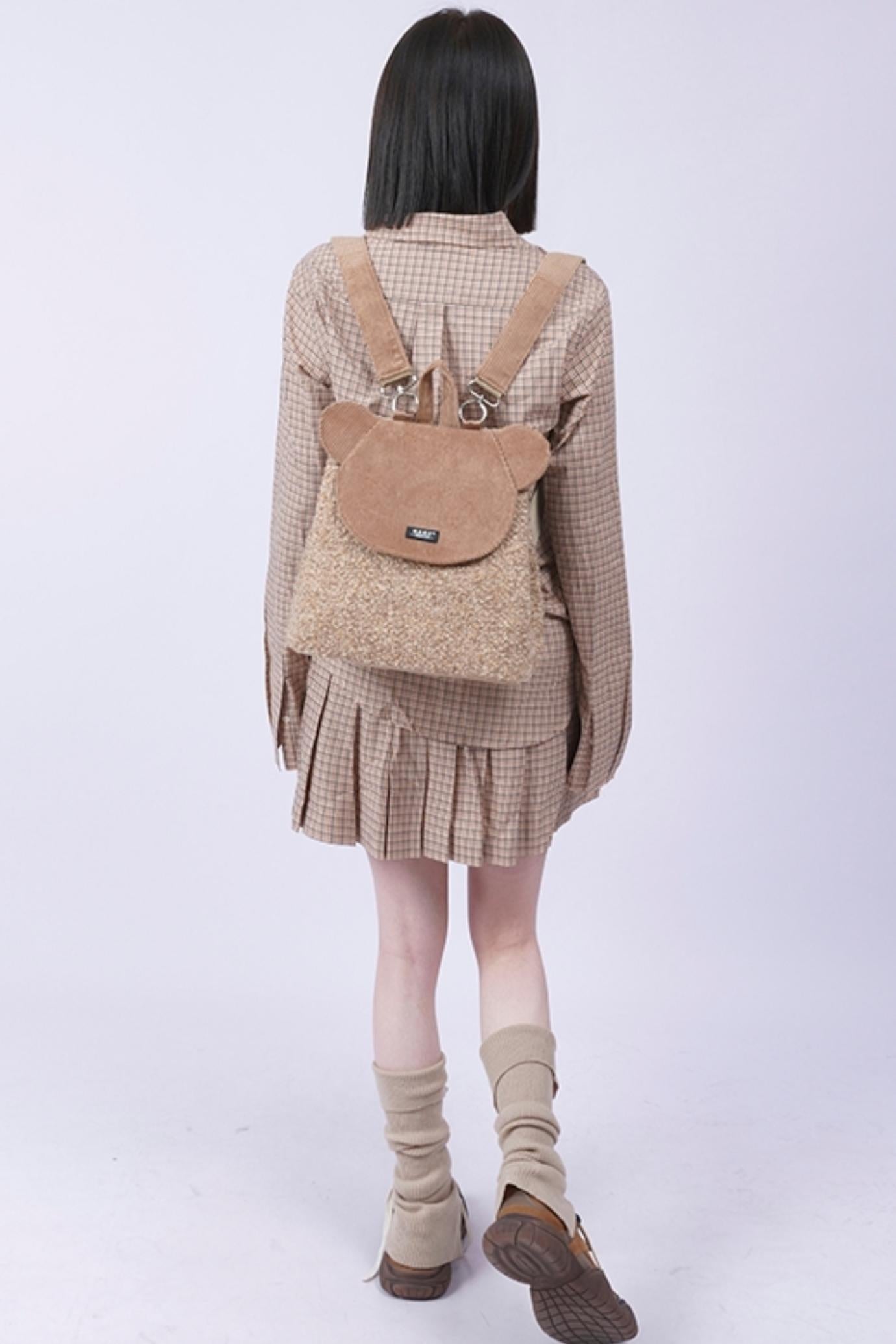 Patchwork Bear Crossbody Bag