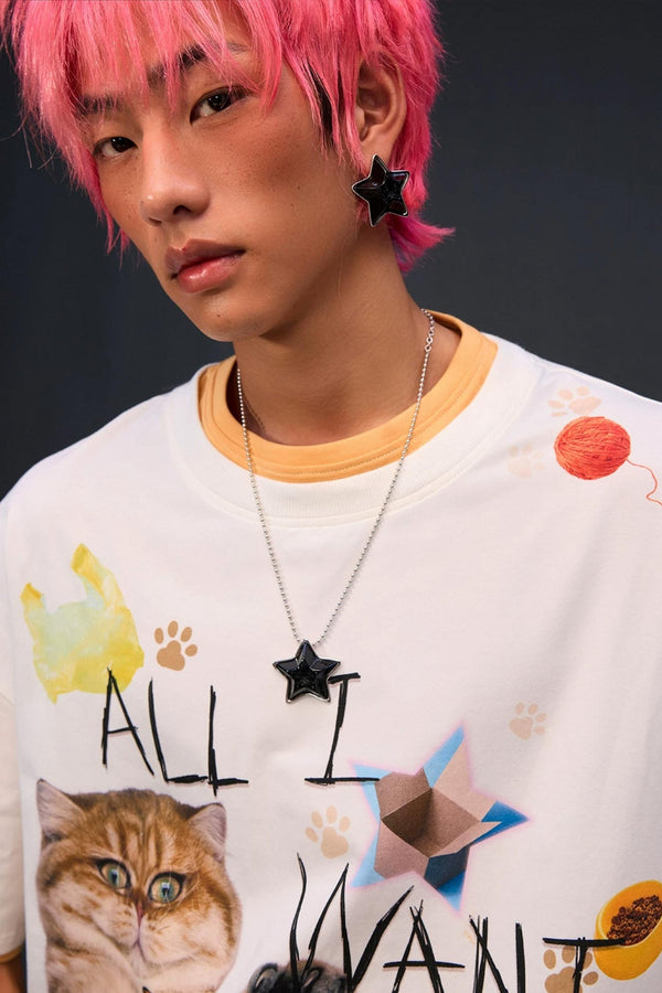 Black Star Earrings