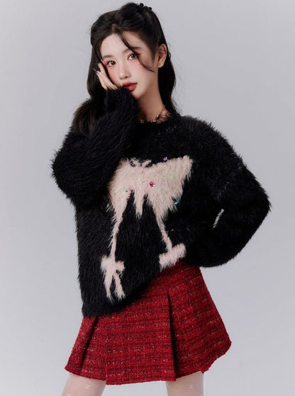 Imitation Mink Sweater Top