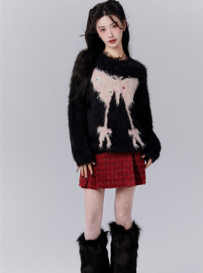 Imitation Mink Sweater Top