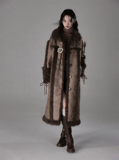 Long lamb thick coat