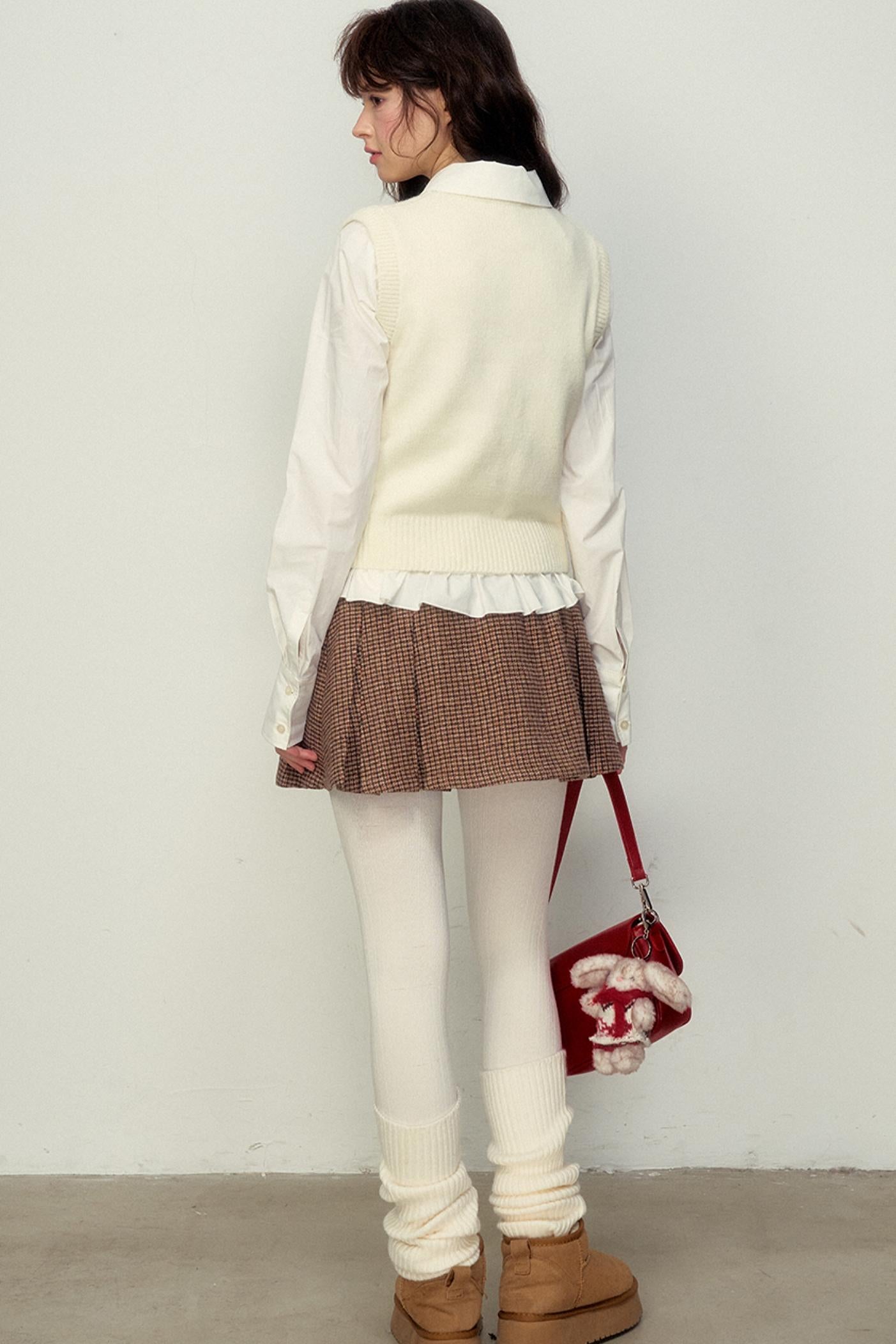 College Style Fair Island Fawn Knit Sweater