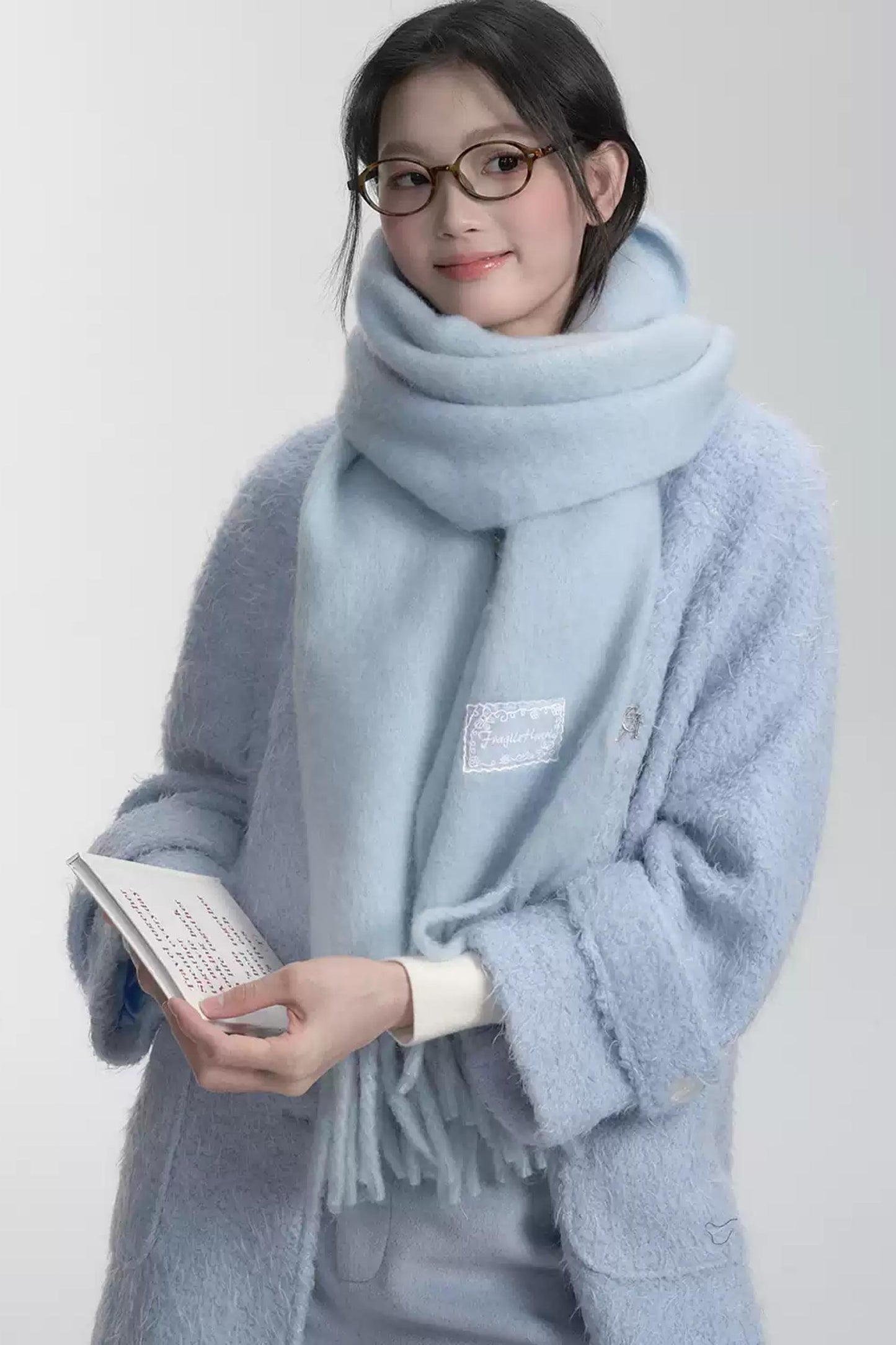 Cozy Korean Atmosphere Soft Glutinous Scarf