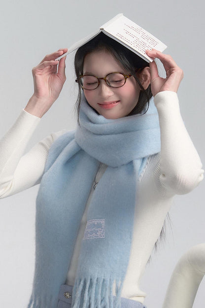 Cozy Korean Atmosphere Soft Glutinous Scarf