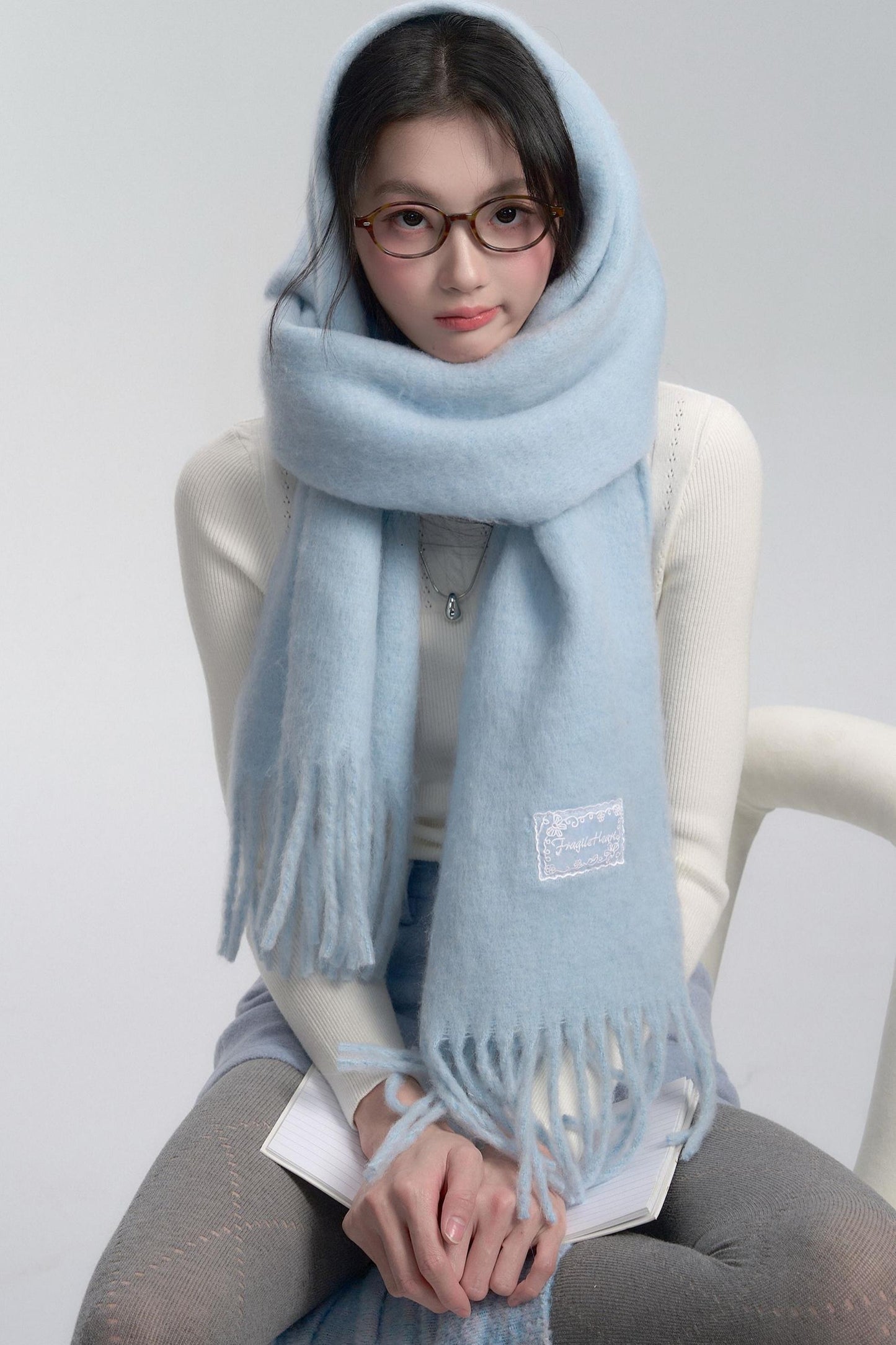 Cozy Korean Atmosphere Soft Glutinous Scarf