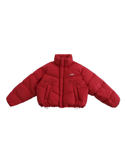 Absorbent bow short down jacket