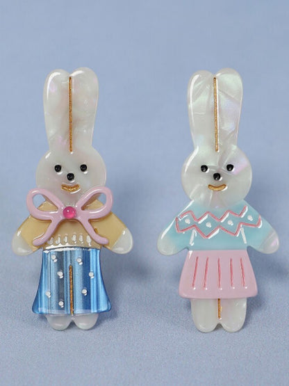 Cute rabbit hair clips