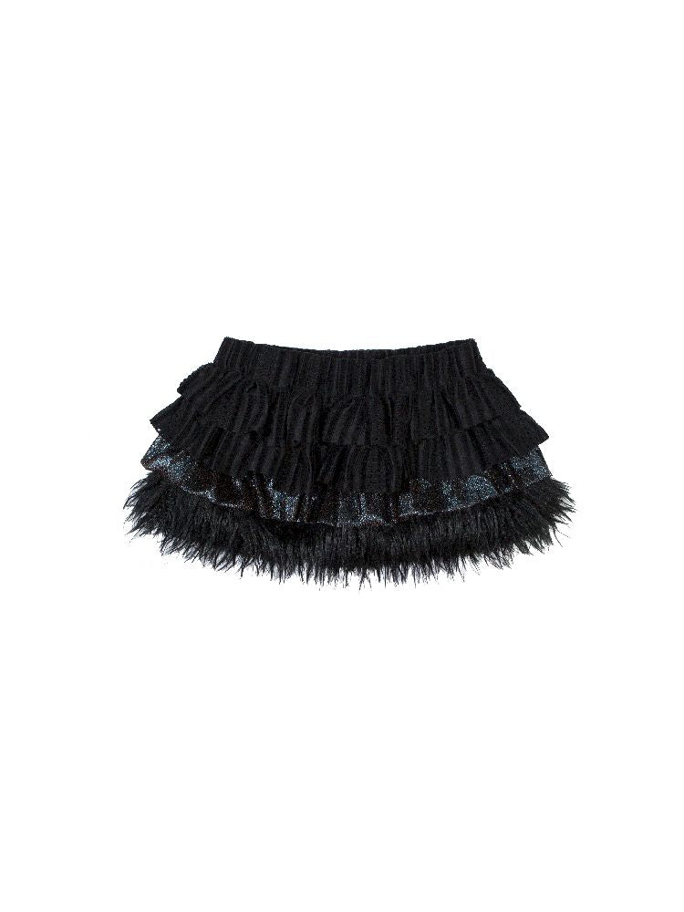 Hairy Cake Short Skirt