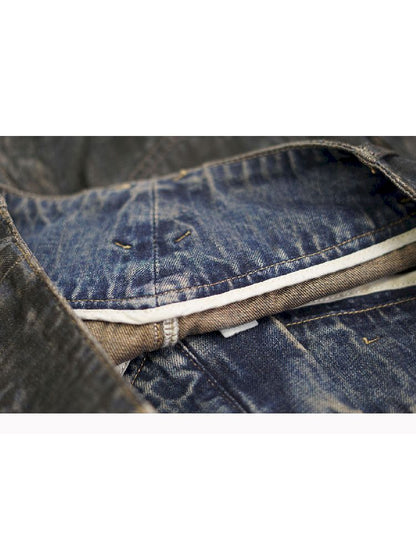 Vintage Washed Straight Jeans