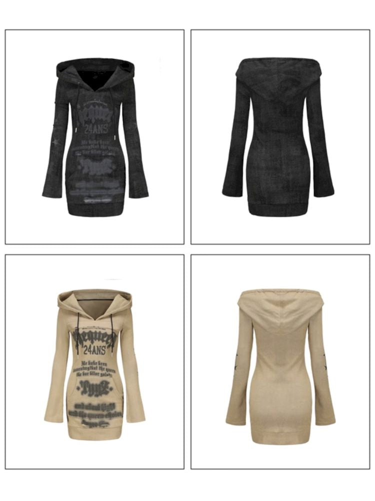 Black Women's Sweatshirt Dresses