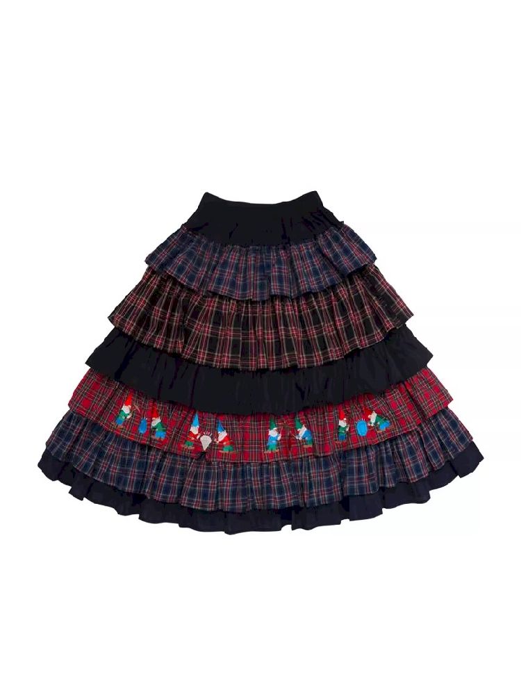 Embroidery Lolita Cake Half Skirt