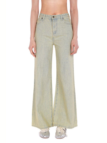 Casual Washed Nostalgia Wide Leg Pants