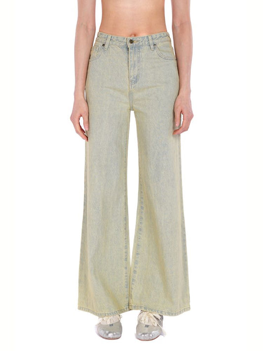 Casual Washed Nostalgia Wide Leg Pants