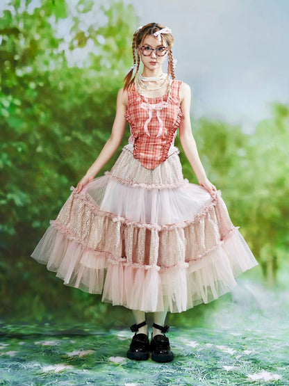 Lolita Sweet Cute Teenage Halter Skirt