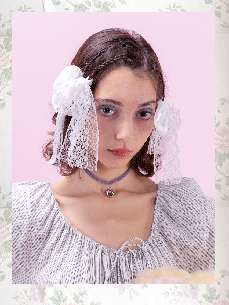 ChWool collar retro girl choker