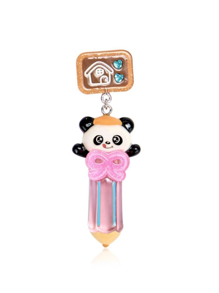 Panda 3D Pencil Resin Necklace and Earrings