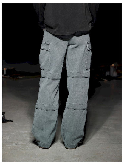 Heavy Duty Washed Straight Work Pants