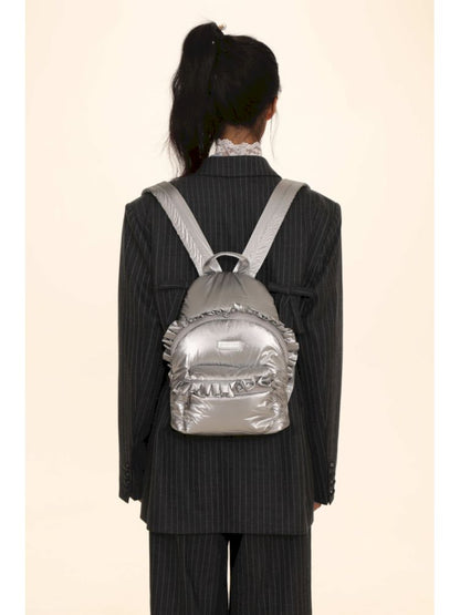 Zipper Clip Cotton Small Shoulder Bag Backpack