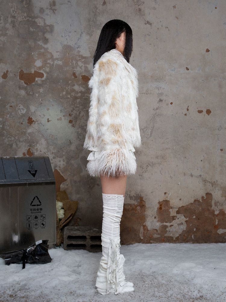 Eco fur coat