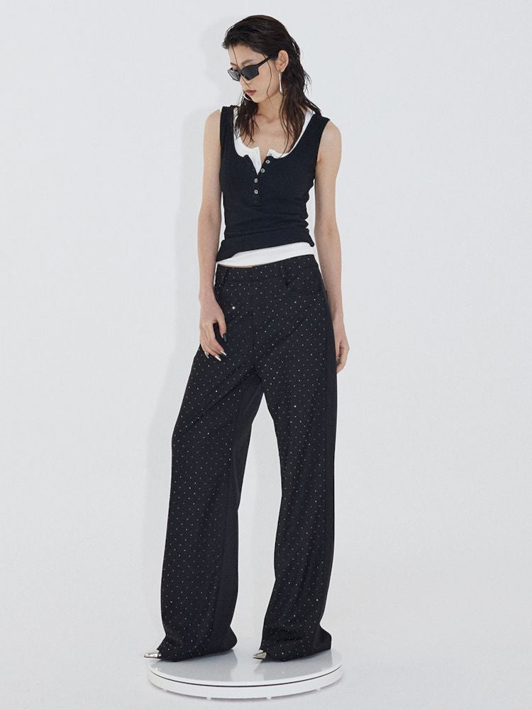 Straight Casual Western Trousers