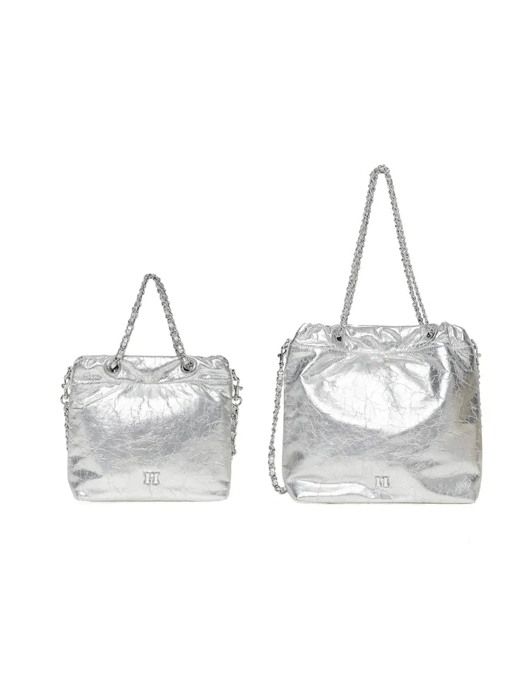 Glacier Feeling Silver Crossbody Bag