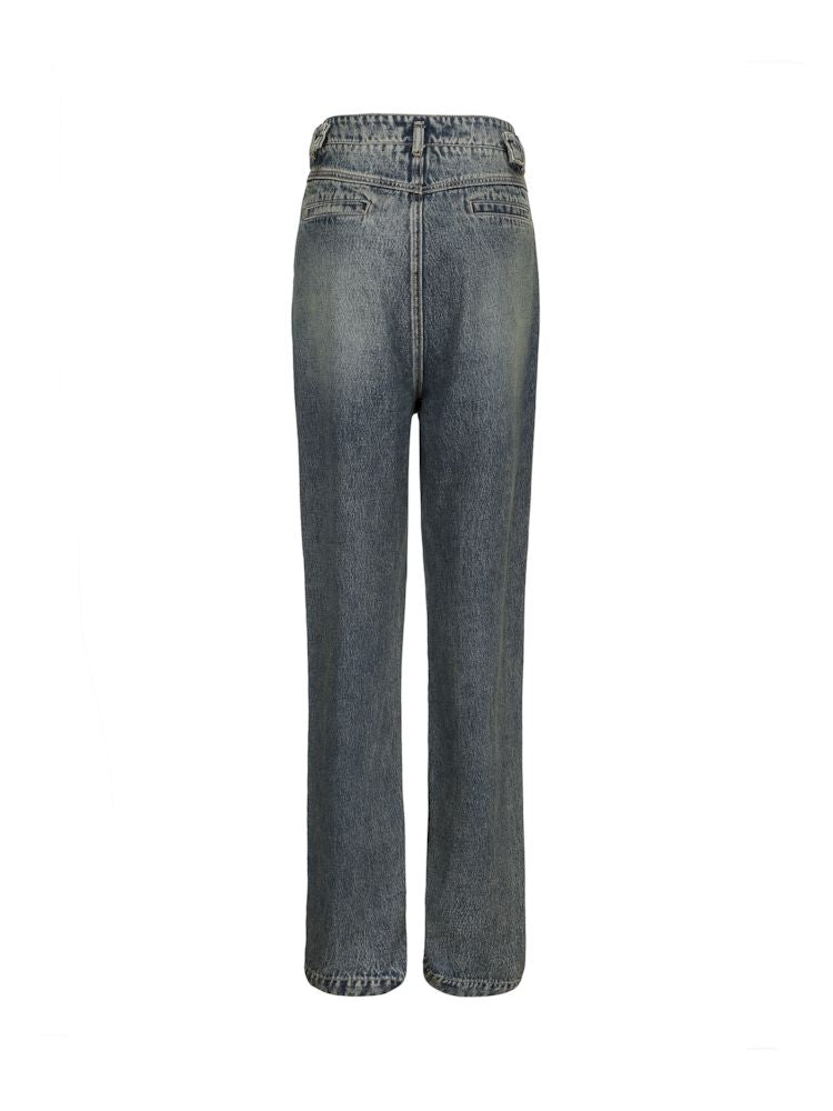 Casual loose American vintage wide-leg women's jeans