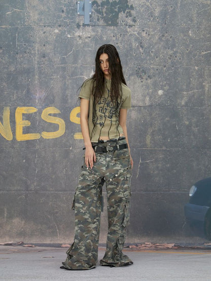 Punk camouflage pants